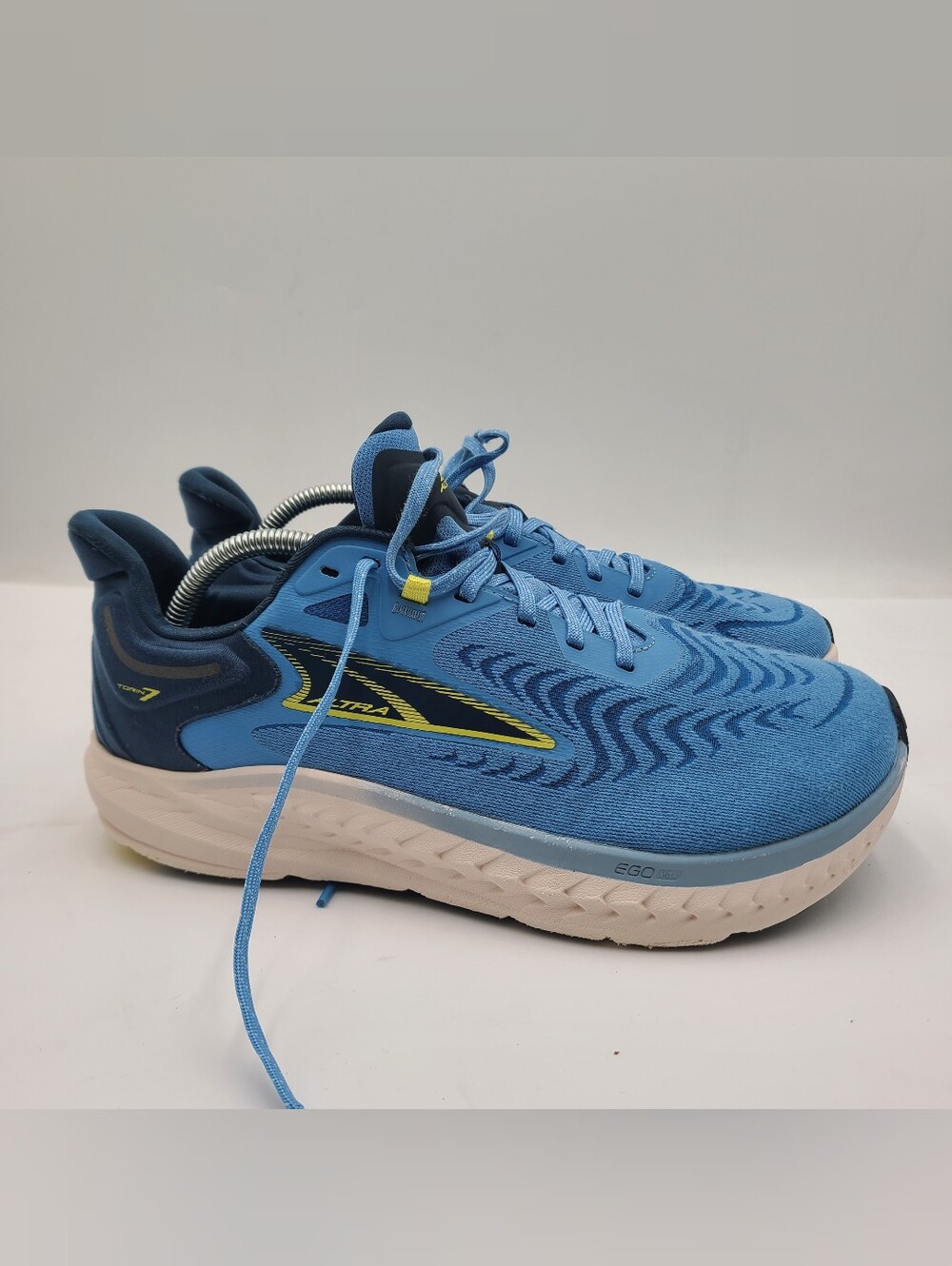 B48 Altra Torin 7 Men 9.5 Running Comfort Sneakers Marina Blue White Hiking Shoe